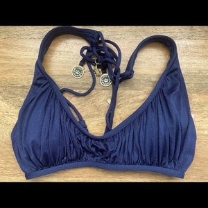 Juicy Couture Soft Navy Swimming Suit Top (Size S)